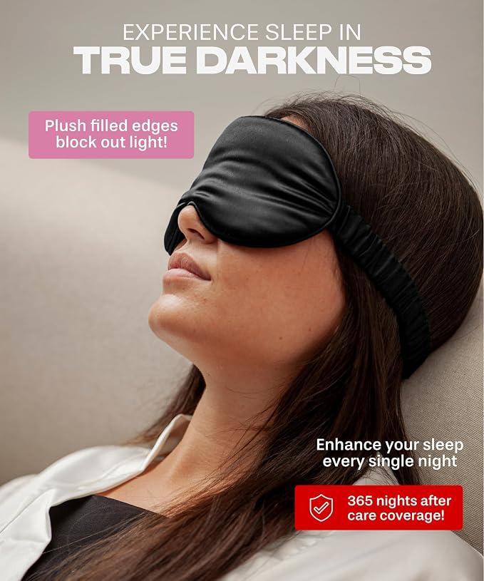 SUNDAYSILKS™ 3D Contoured Silk Sleep Mask | Padded Silk Eye Mask - Image 5