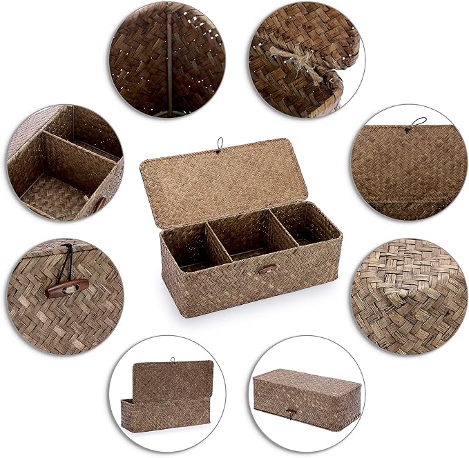 Sumnacon Seagrass Storage Basket - Image 5