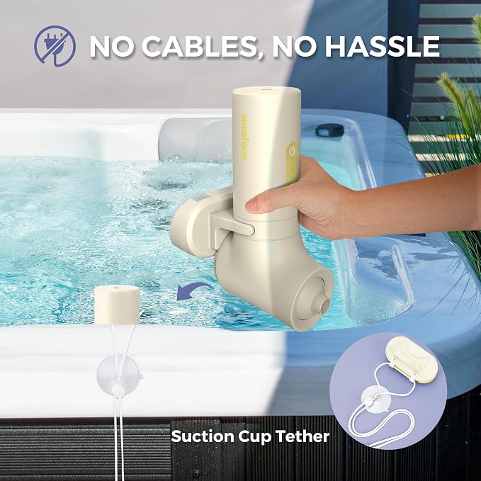 MOMFANN Bath Jet Spa, Cordless Portable Bathtub Accessories - Image 3