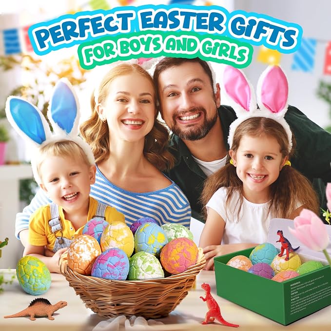 Bath Bombs for Kids with Dragon Toys Inside, Easter Basket Stuffers for Toddlers - Image 8