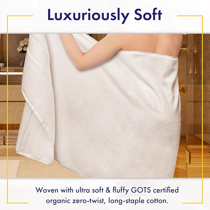 Alusa Home 100% Organic Zero-Twist Cotton Towels - Image 2