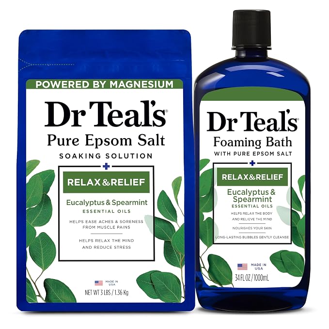 Dr Teal's Pure Epsom Salt Soak and Foaming Bath, Relax & Relief by DrTeals