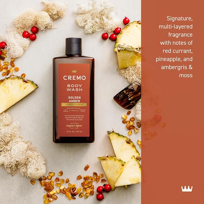 Cremo Body Wash for Men, Rich-Lathering Golden Amber, 16 Fl Oz - Image 2