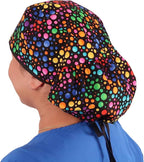 Sparkling EARTH Big Hair Ponytail Classic Surgical Style Scrub Working Cap - Image 4