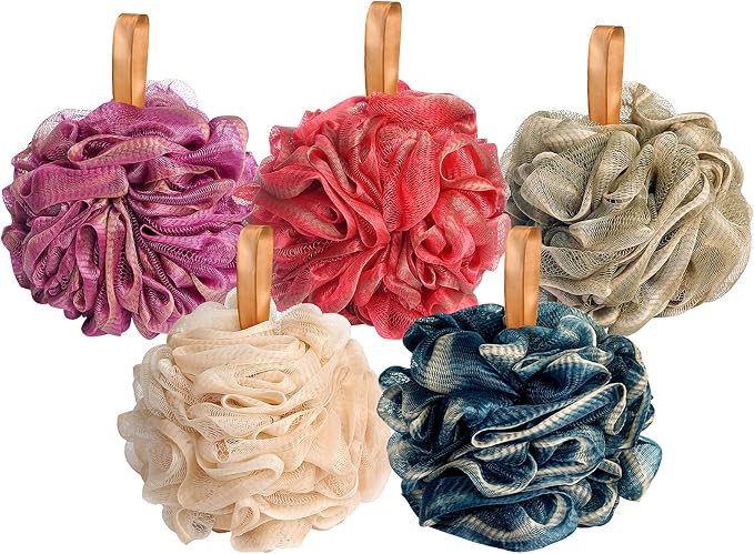 Fishent Shower Sponge Shower Loofah, Body Wash Loofah Sponge Body Scrubber - Image 8