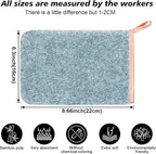 PHOGARY 6 Pack Microfiber Body Wash Mitts, 6×8 Inch Super Absorbent & Soft Face - Image 2