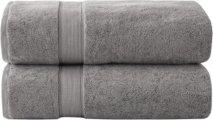 Madison Park 800GSM Bath Sheet Towel Oversized 34" x 68" 2 Pack 100% Cotton by MADISONPARK