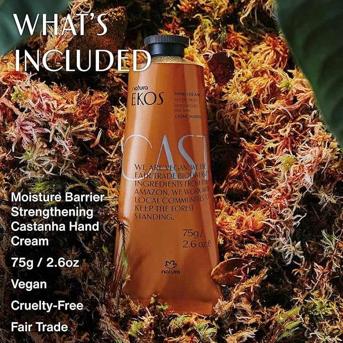 Natura - Brazil Nut Hand Cream - Anti-Dryness Castanha Hand Balm - 24-Hour Deep - Image 4