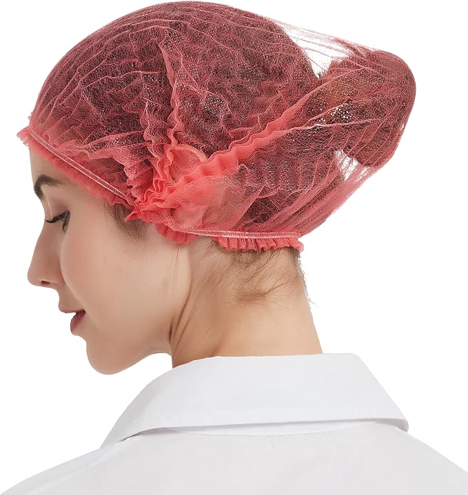ProtectX Disposable Bouffant Caps Hair Head Cover Nets 21” - Image 2
