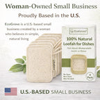 Natural Loofah Dish Sponges 4 Pack – 100% Plant-Based Luffa Scrubber - Image 9
