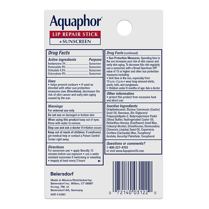 Aquaphor Lip Repair and Protect Stick - Image 12