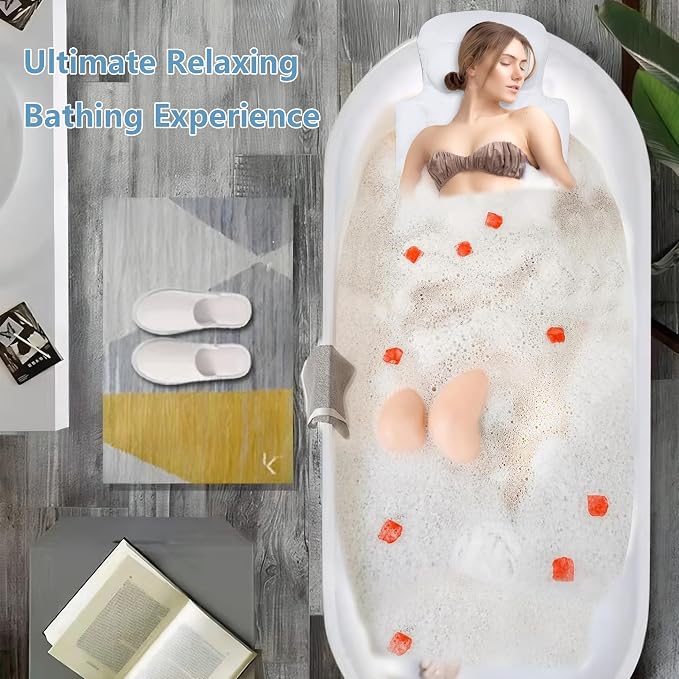 Luxury Full Body Bath Pillow for Bathtub, Bath Pillows for Tub - Image 5