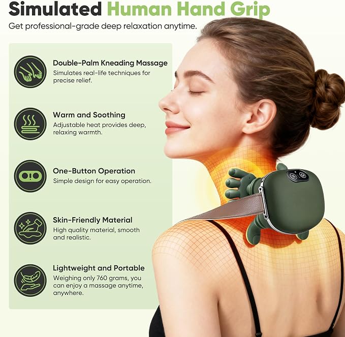 Shoulder and Neck Massager, Bionic Heated Massager, Neck Massager - Image 2