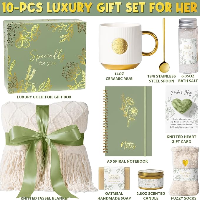Self Care Gifts for Women Get Well Soon Gift Baskets, Mothers Day Birthday - Image 2