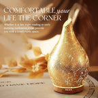 Porseme 280ml Essential Oil Diffuser, 3D Glass Aromatherapy Diffusor, - Image 6