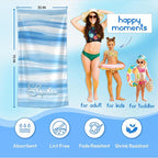 JML Custom Beach Towel with Name, Personalized Microfiber Beach Towel with Name - Image 3