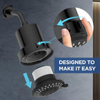 Filtered Shower Head with 5 Modes, HOPOPRO High Pressure Showerhead with Filter - Image 5