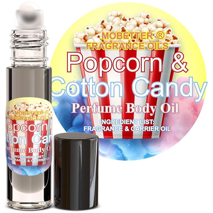 MOBETTER FRAGRANCE OILS Popcorn & Cotton Candy Perfume Body Oil by MOBETTERFRAGRANCEOILS