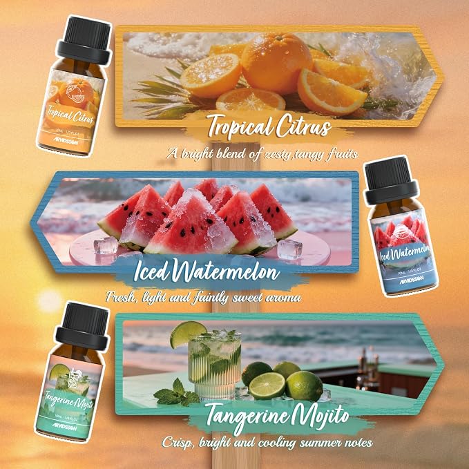 ARVIDSSON Hawaii Fragrance Oil Set, Summer Essential Oils - Image 4