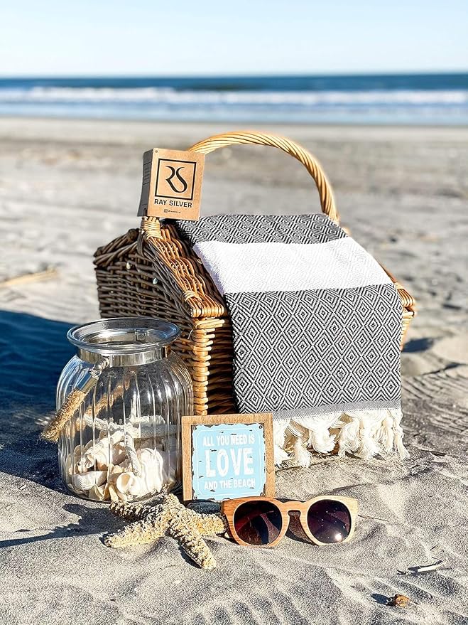 Turkish Beach Towel Oversized Clearance XL 40x71- Sand Free - Image 8
