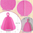 JaGely Sauna Hat for Men Women Sauna Hat Vaporarium Cap Russian Banya Cap for - Image 2