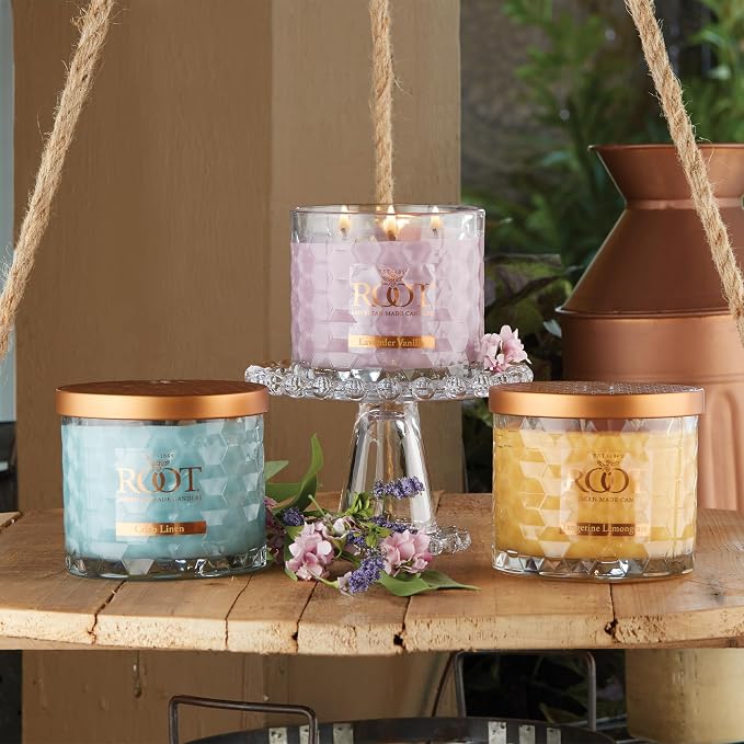 Root Candles Scented Candles Honeycomb Beeswax Blend Premium Handcrafted Candle - Image 4