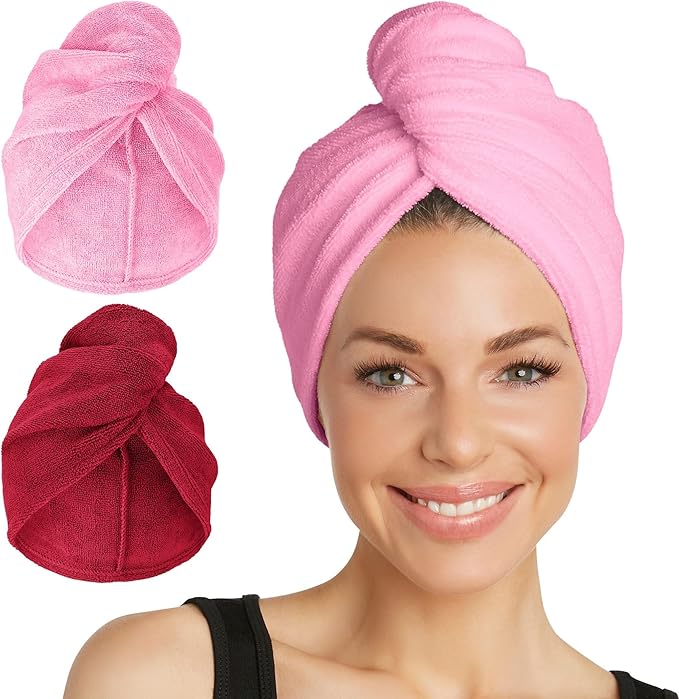 Turbie Twist 2-Pack Microfiber Hair Towel by TurbieTwist