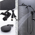 Black Large High Pressure Filtered Shower Head - Image 3