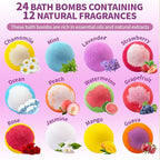 Bath Bombs for Women & Men, Basket Set for Mothers Day Gifts for Mom, Spa - Image 4