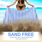 Genovega 6 Packs Oversized Turkish Beach Bath Towel Set Bulk 74"x38" Extra - Image 3