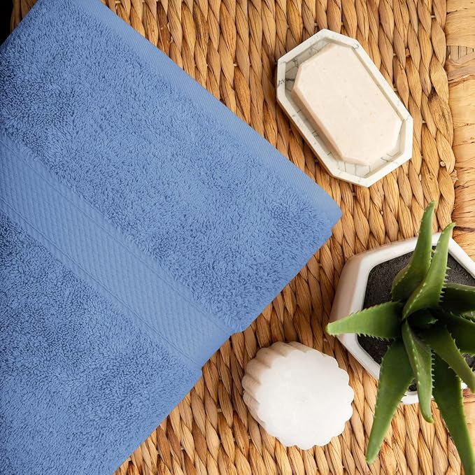 SUPERIOR Egyptian Cotton Pile 10 Piece Towel Set, Includes 2 Bath, 4 Hand - Image 5