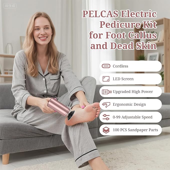PELCAS Electric Foot Callus Remover - Image 5