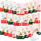 24 Pcs Fruits Beauty Foot Mask Bulk Hydrating Foot Moisturizing Socks Shea by Swiffen
