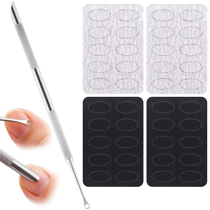 PAGOW Dual Ended Cuticle Pusher Tool Set, Stainless Steel Nail Cuticle Pusher by PAGOW