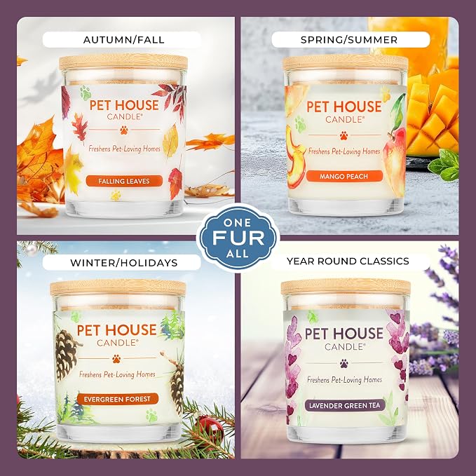 Pet House Lavender Candle Clean Burning, Long Lasting Pet Odor Candle - Image 4