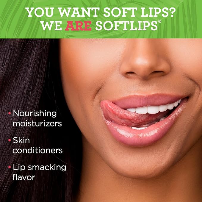 Softlips Daily Lip Moisturizer For Very Dry Lips, Tropical Flavored Lip Balms - Image 2