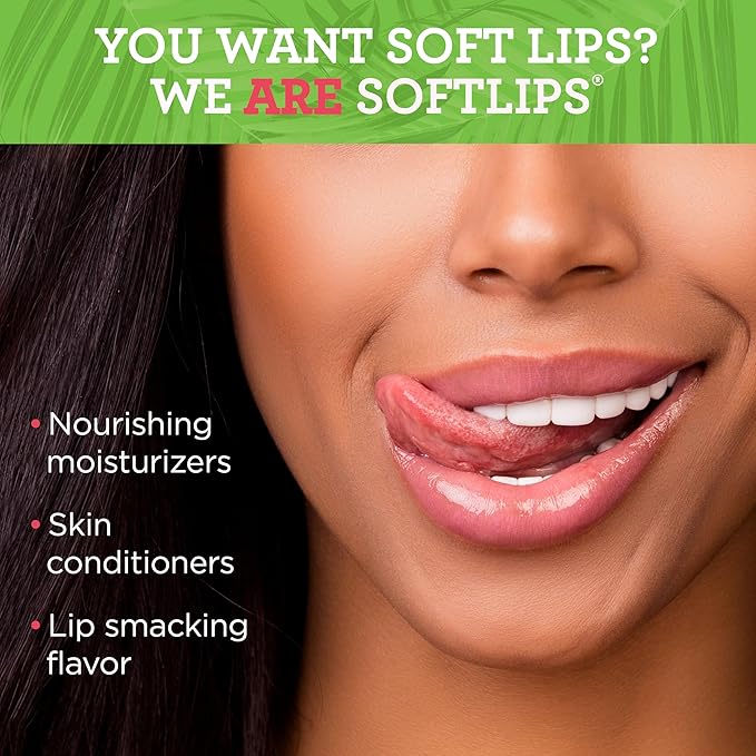 Softlips Daily Lip Moisturizer For Very Dry Lips, Tropical Flavored Lip Balms - Image 2