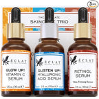 Eclat Skincare Face Serum Set – Vitamin C, Hyaluronic Acid by EclatSkincare