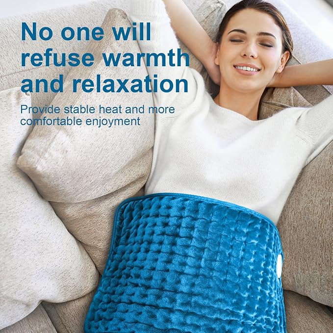 Heating Pad for Back, Electric Heating Pads for Cramps/Abdomen/Waist/Shoulder - Image 6