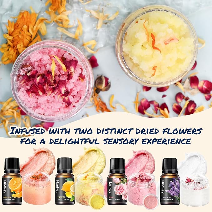 TSVATE Body Scrub Making Kit- Make Your Own Salt Body Scrub, Salt Scrub - Image 4