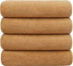JML Microfiber Bath Towels, Bath Towel 4 Pack 30" x 60", Super Absorbent and by JML
