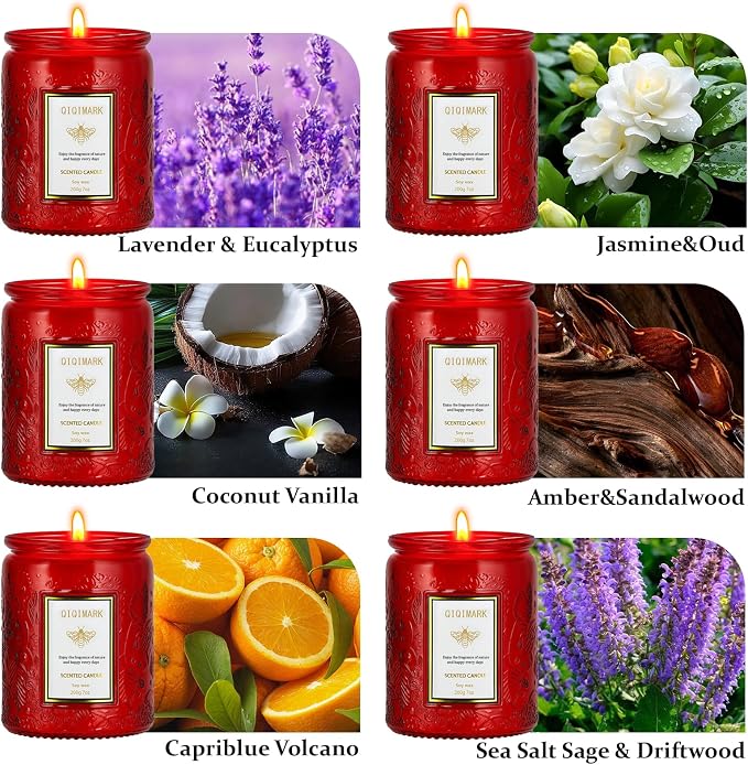Candles Set - 6PC Scented Candles, Soy Candle, Aromatherapy Candle, Soy Wax - Image 3