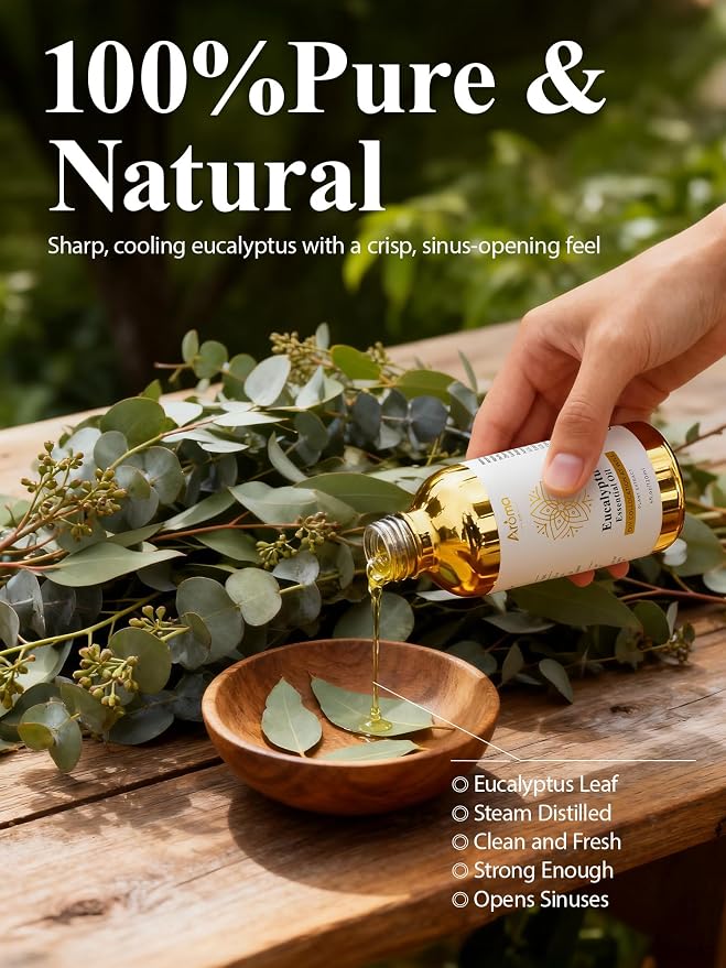 Eucalyptus Essential Oil 4 Fl Oz Made in USA - Image 2