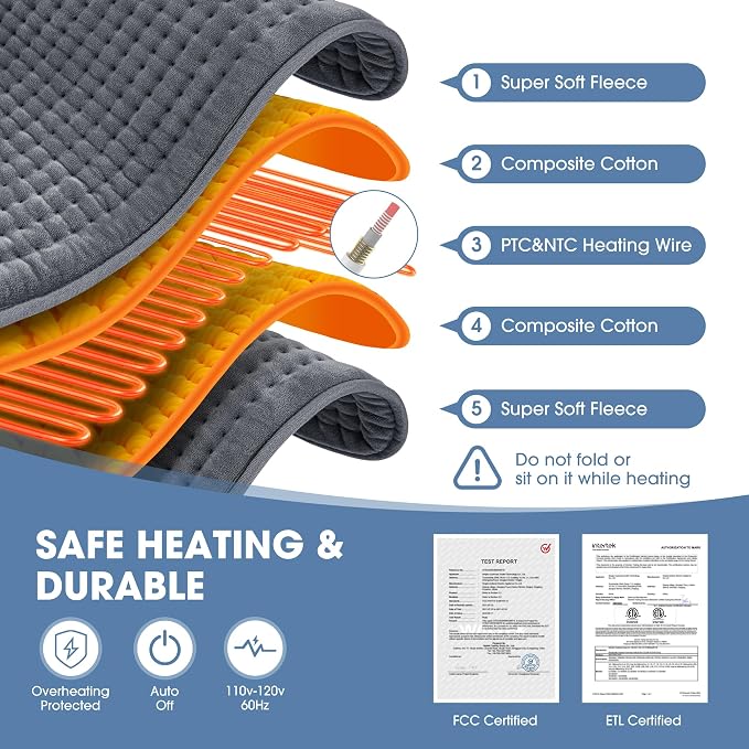 FluffyWarmth Electric Heating Pad - Image 8