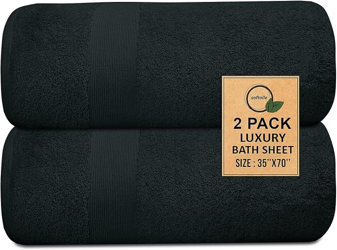 Softolle 100% Cotton Luxury Bath Sheets - Image 2