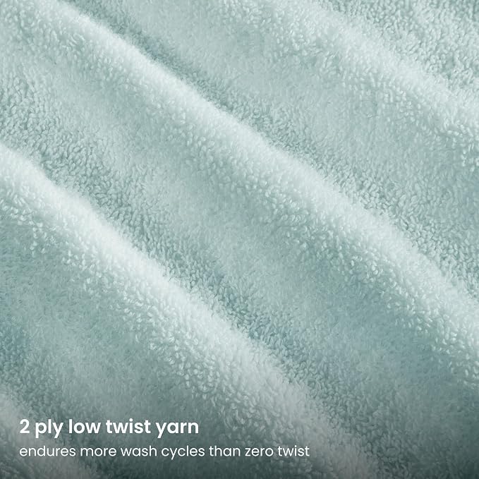 BIOWEAVES 100% Organic Cotton 700 GSM Plush Washcloths 13" x 13" GOTS Certified - Image 3