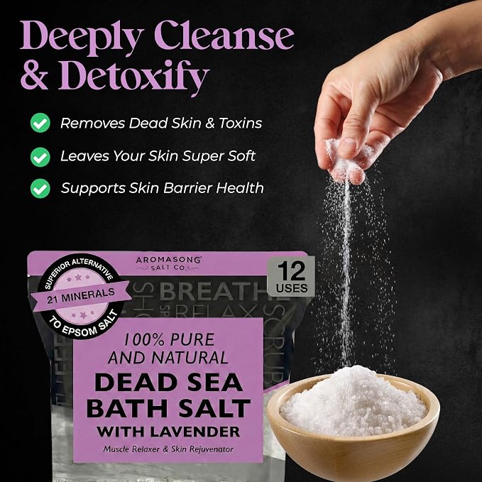 Aromasong Pure Dead Sea Salt for Soaking - Image 2