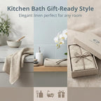 100% European Linen Hand Towels - Image 5