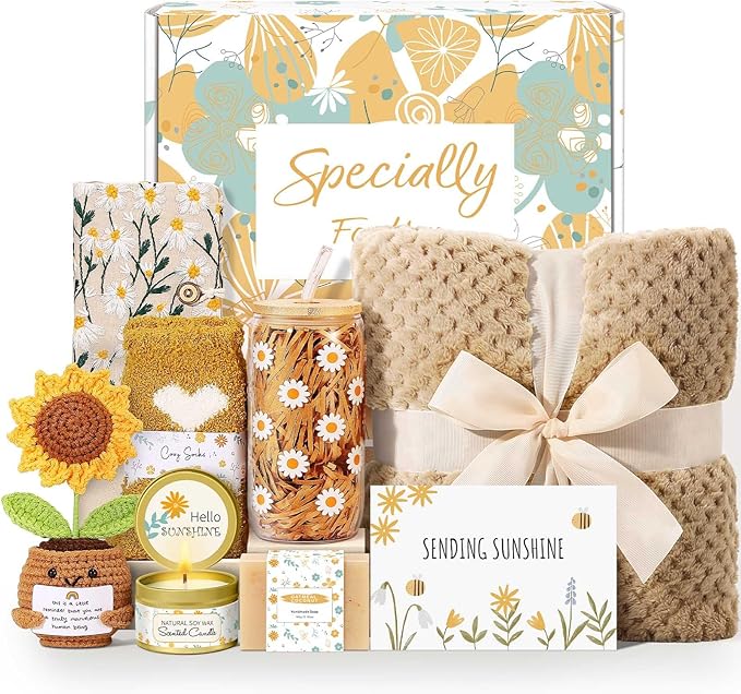 Wasocol Self Care Gifts for Women Gift Baskets，Sending Sunshine Thinking of You by Wasocol