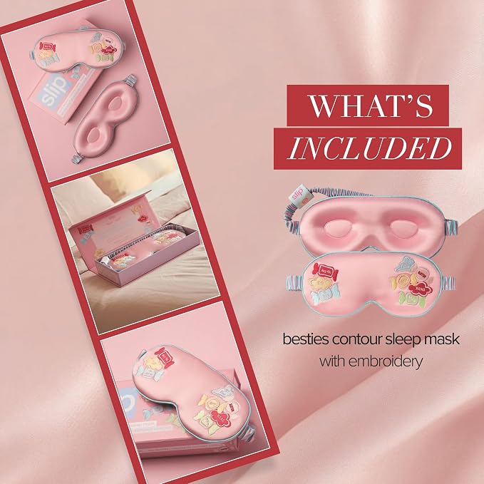 slip Besties Contour Sleep Mask | Pure Silk, 100% Mulberry Silk | Contoured - Image 3